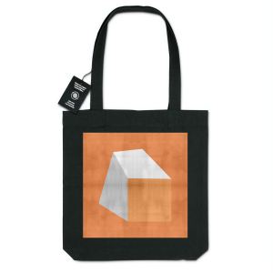 Orange Cube No.1 Recycled Organic Tote Bag