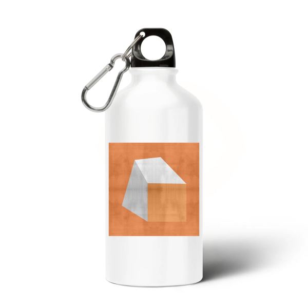 Orange Cube No.1 Aluminum Water Bottle