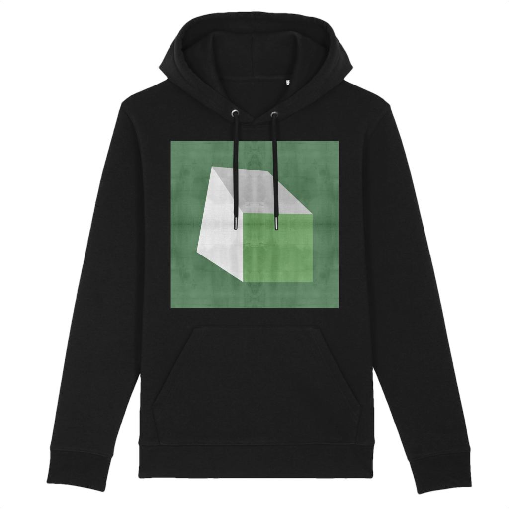 Green Cube No.1 Organic Unisex Hoodie