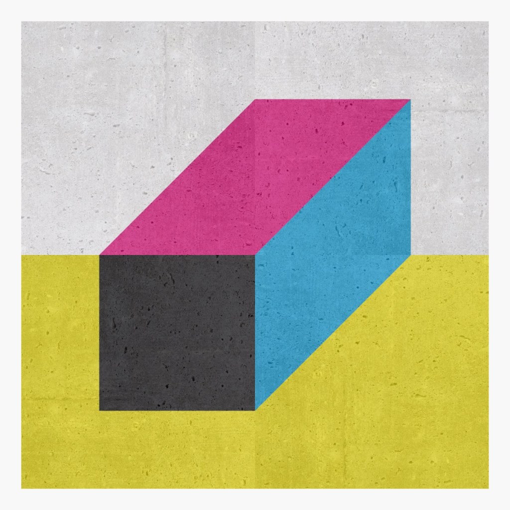 CMYK No.3 Bauhaus style virtual graffiti collage